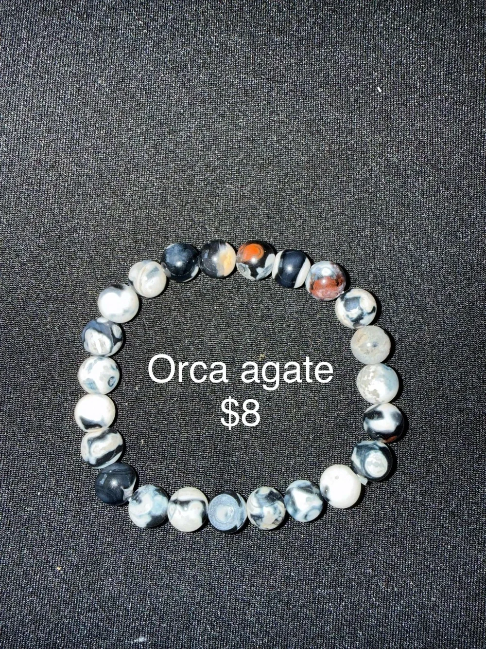 Variety of authentic neutral color crystal bracelets